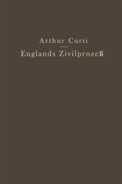 Englands Zivilprozeß (eBook, PDF) - Curti, Arthur