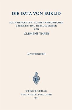 Die Data von Euklid (eBook, PDF) - Euclides, Na; Thaer, Clemens