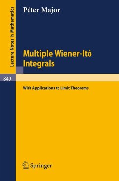 Multiple Wiener-Ito Integrals (eBook, PDF) - Major, P.