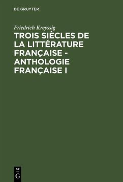 Cover Anthologie française I (eBook, PDF)