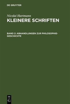 Abhandlungen zur Philosophie-Geschichte (eBook, PDF) - Hartmann, Nicolai