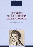 Quaderni sulla filosofia della filologia Quaderni sulla filosofia della filologia