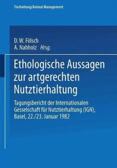 Cover Ethologische Aussagen zur artgerechten Nutztierhaltung (eBook, PDF)