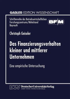 Cover Das Finanzierungsverhalten kleiner und mittlerer Unternehmen (eBook, PDF)