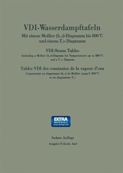 VDI-Wasserdampftafeln bis 800 Grad C / VDI-Steam Tables / Tables VDI des constantes de la vapeur d'eau (eBook, PDF)