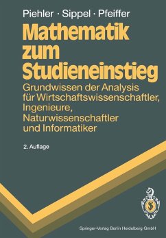 Mathematik zum Studieneinstieg (eBook, PDF) - Piehler, Gabriele; Sippel, Diethelm; Pfeiffer, Udo