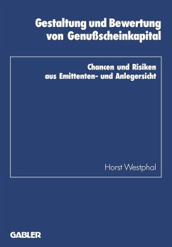Gestaltung und Bewertung von Genußscheinkapital (eBook, PDF) - Westphal, Horst