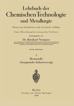 Lehrbuch der Chemischen Technologie und Metallurgie (eBook, PDF) - Neumann, Bernhard