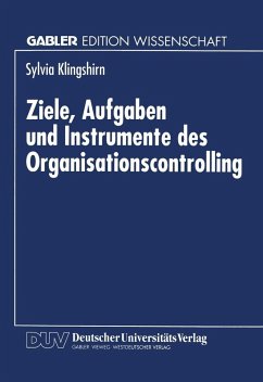Cover Ziele, Aufgaben und Instrumente des Organisationscontrolling (eBook, PDF)