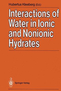 Interactions of Water in Ionic and Nonionic Hydrates (eBook, PDF)