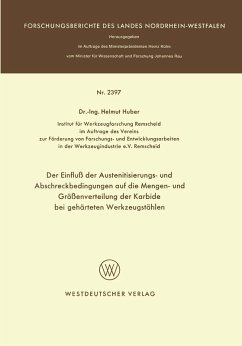 Cover Der Einfluß der Austenitisierungs- und Abschreckbedingungen auf die Mengen- und Größenverteilung der Karbide bei gehärteten Werkzeugstählen (eBook, PDF)