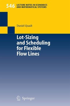 Lot-Sizing and Scheduling for Flexible Flow Lines (eBook, PDF) - Quadt, Daniel