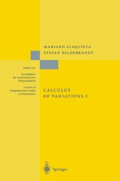 Calculus of Variations I (eBook, PDF) - Giaquinta, Mariano; Hildebrandt, Stefan