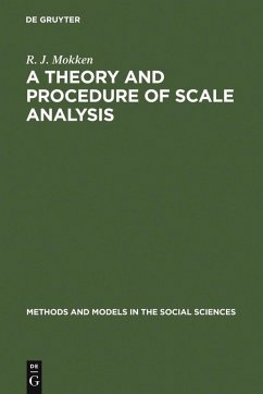 A Theory and Procedure of Scale Analysis (eBook, PDF) - Mokken, R. J.