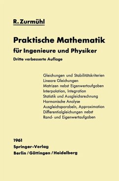 Praktische Mathematik für Ingenieure und Physiker (eBook, PDF) - Zurmühl, Rudolf