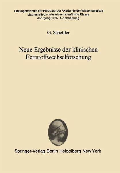 Neue Ergebnisse der klinischen Fettstoffwechselforschung (eBook, PDF)