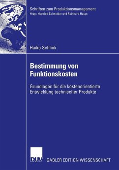 Cover Bestimmung von Funktionskosten (eBook, PDF)