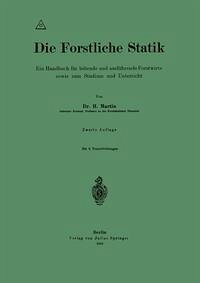 Die Forstliche Statik (eBook, PDF) Die Forstliche Statik (eBook, PDF)