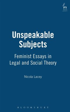 Unspeakable Subjects (eBook, PDF) - Lacey, Nicola
