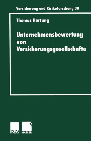 Unternehmensbewertung von Versicherungsgesellschaften (eBook, PDF)