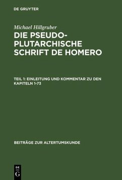 Cover Einleitung und Kommentar zu den Kapiteln 1-73 (eBook, PDF)