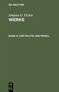 Cover Zur Politik und Moral (eBook, PDF)