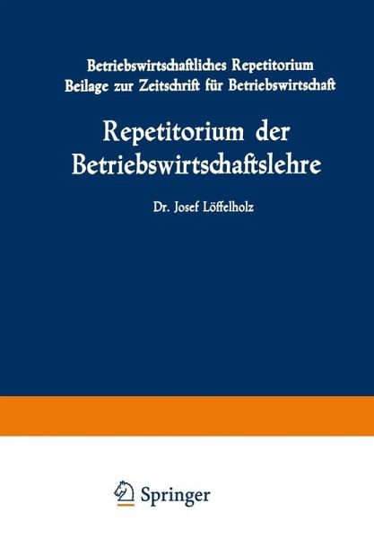 Repetitorium der Betriebswirtschaftslehre (eBook, PDF)