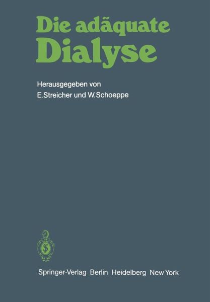 Die adäquate Dialyse (eBook, PDF)