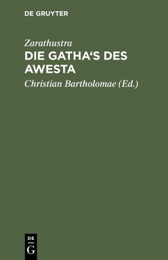 Cover Die Gatha's des Awesta (eBook, PDF)