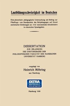 Cover Lautbildungsschwierigkeit im Deutschen (eBook, PDF)