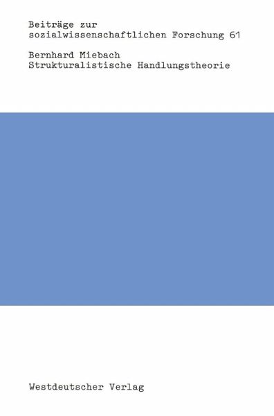 Strukturalistische Handlungstheorie (eBook, PDF)