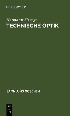 Technische Optik (eBook, PDF) - Slevogt, Hermann