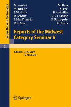 Cover Reports of the Midwest Category Seminar V (eBook, PDF)
