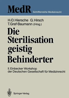 Cover Die Sterilisation geistig Behinderter (eBook, PDF)