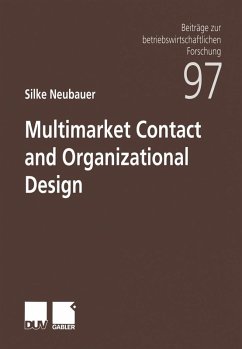Cover Multimarket Contact and Organizational Design (eBook, PDF)