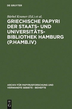 Cover Griechische Papyri der Staats- und Universitätsbibliothek Hamburg (P.Hamb.IV) (eBook, PDF)