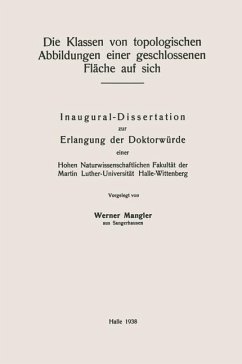 Cover Die Klassen von topologischen Abbildungen einer geschlossenen Fläche auf sich (eBook, PDF)