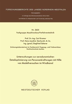 Cover Untersuchungen zur aerodynamischen Detailoptimierung von Personenkraftwagen mit Hilfe von Modellversuchen im Windkanal (eBook, PDF)