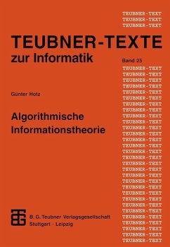 Algorithmische Informationstheorie (eBook, PDF) - Hotz, Günther