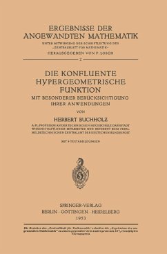 Die Konfluente Hypergeometrische Funktion (eBook, PDF) - Buchholz, Herbert
