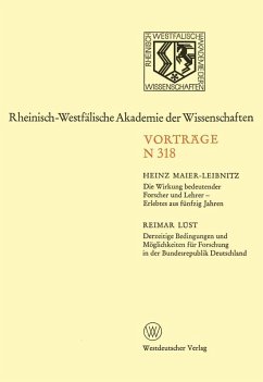 Die Wirkung bedeutender Forscher und Lehrer - Erlebtes aus fünfzig Jahren (eBook, PDF) - Maier-Leibnitz, Heinz