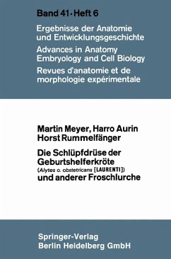 Die Schlüpfdrüse der Geburtshelferkröte (Alytes o. obstetricans [LAURENTI]) und anderer Froschlurche (eBook, PDF) - Meyer, Martin; Aurin, Harro; Rummelfänger, Horst
