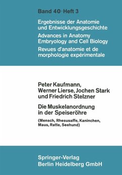 Die Muskelanordnung in der Speiseröhre (eBook, PDF) - Kaufmann, P.; Lierse, W.; Stark, J.; Stelzner, F.