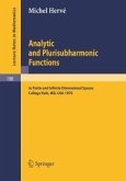 Analytic and Plurisubharmonic Functions (eBook, PDF)
