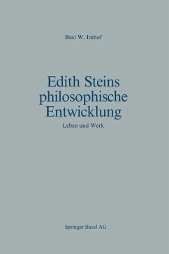 Edith Steins philosophische Entwicklung (eBook, PDF) - Imhof, B. W.