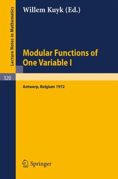 Modular Functions of One Variable I (eBook, PDF)