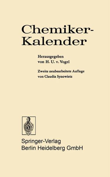 Chemiker-Kalender (eBook, PDF) Chemiker-Kalender (eBook, PDF)