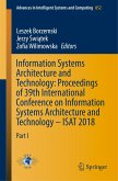 Information Systems Architecture and Technology: Proceedings of 39th International Conference on Information Systems Architecture and Technology ¿ ISAT 2018