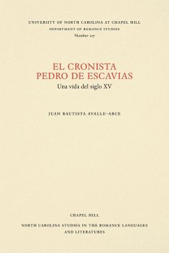 El cronista Pedro de Escavias - Avalle-Arce, Juan Bautista