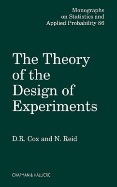 The Theory of the Design of Experiments (eBook, PDF) - Cox, D. R.; Reid, Nancy